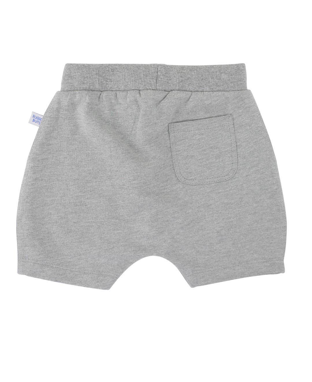 Baby Boys Heather Gray Jogger Shorts