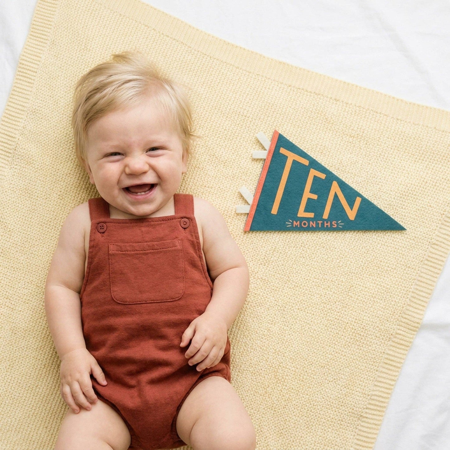 Baby Milestone Pennant Set: Little Kaleidoscope
