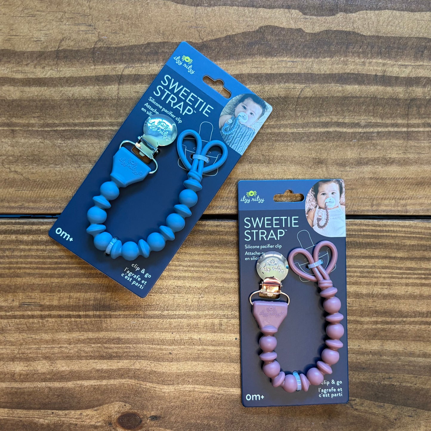 Sweetie Strap™ Silicone One-Piece Pacifier Clips