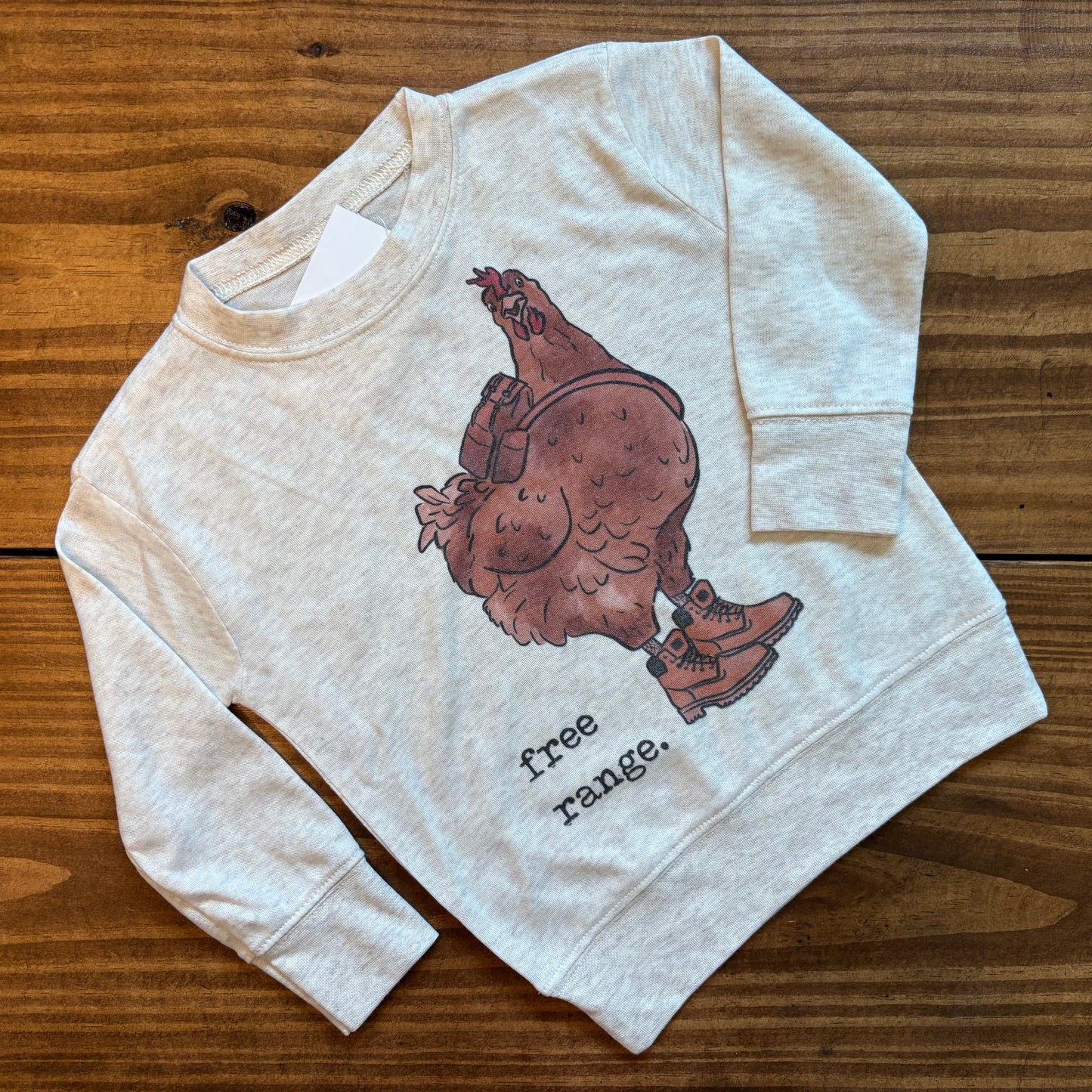"Free Range" Chicken Ultra Soft Long Sleeve Tee