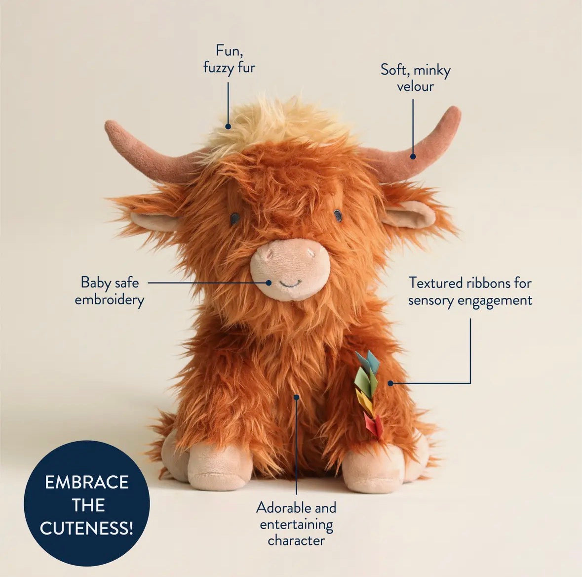 Sweetie Snuggles™ Plush: Highland Cow