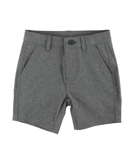 Boys Heather Harbor Gray Hybrid Shorts
