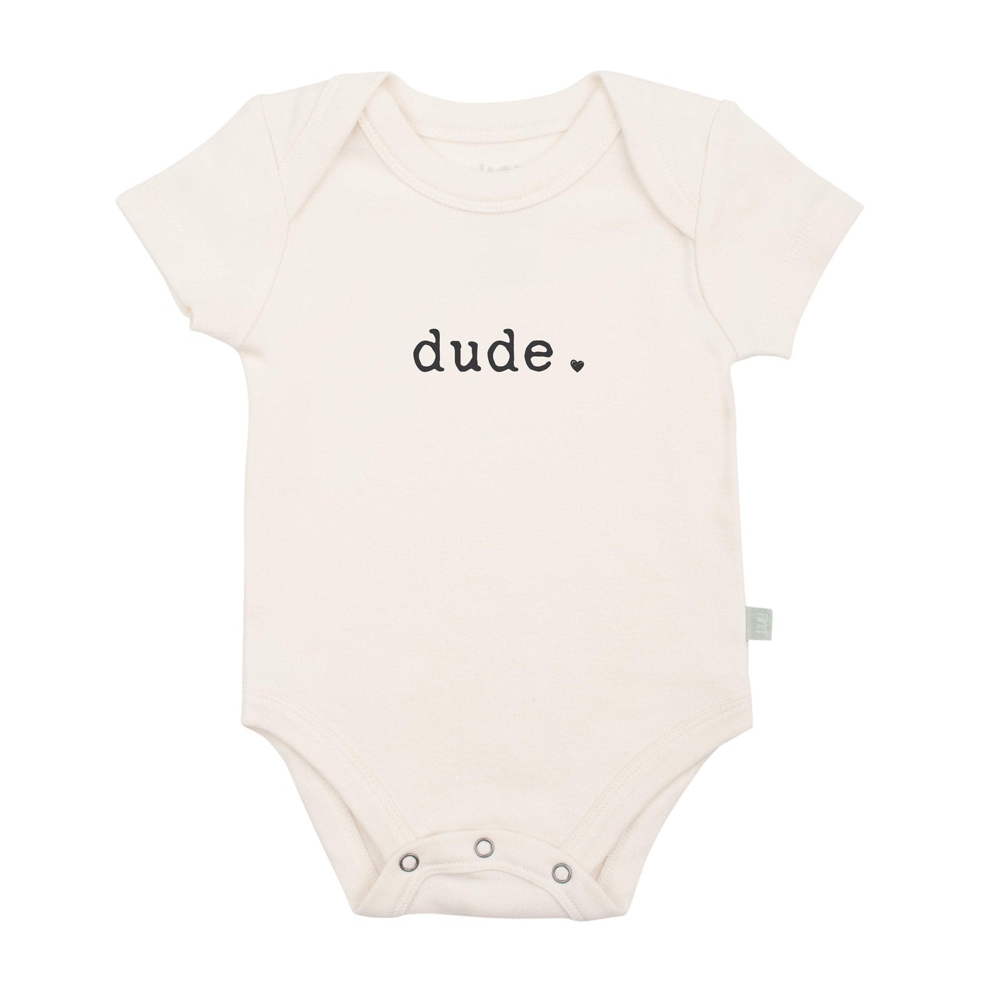Baby graphic organic bodysuit | dude