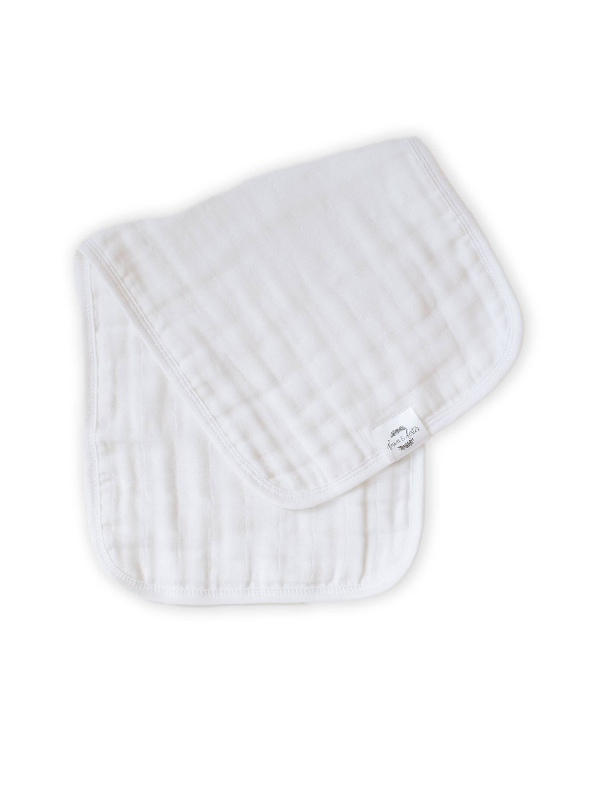 Organic Premium Oversized Absorbent 3-Pack Burp Cloths | Sage Leaves