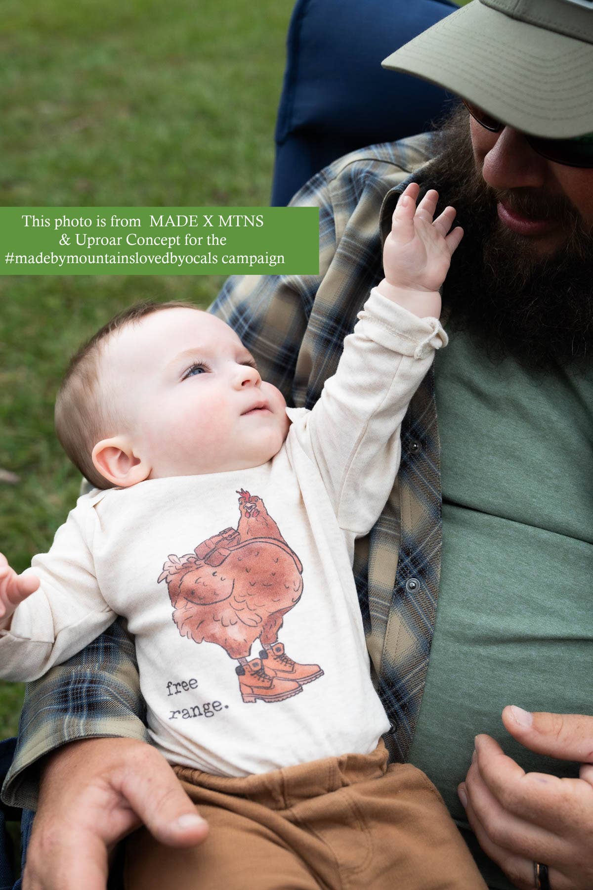 "Free Range" Chicken Ultra Soft Long Sleeve Onesie