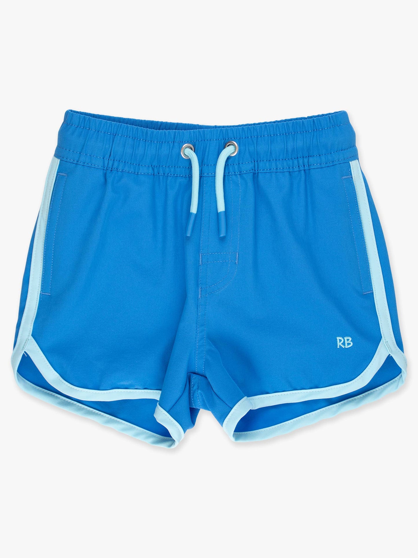 BoysDolphin Hem Swim Trunks:  Sonic Blue