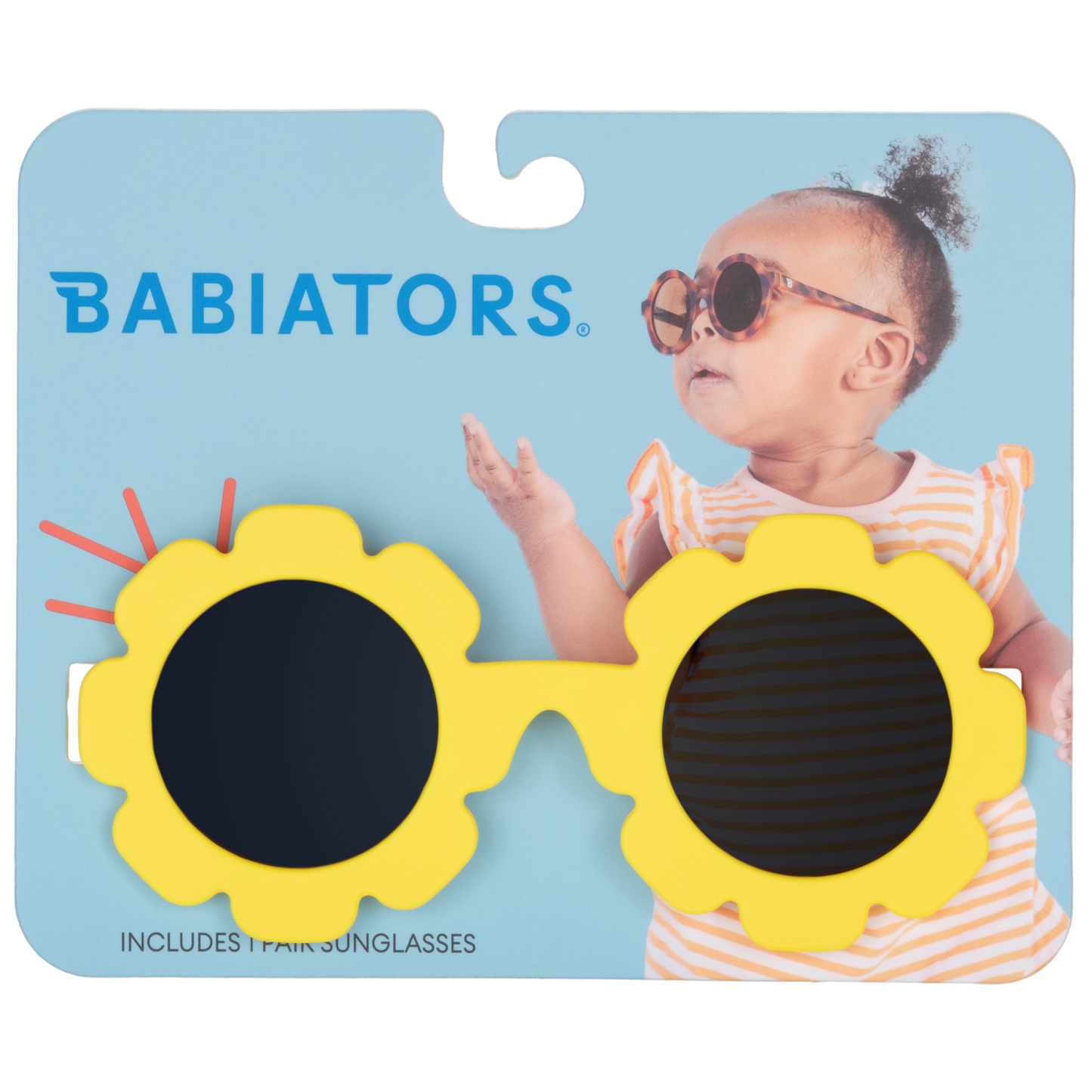 Neon Yellow Flower Sunglasses