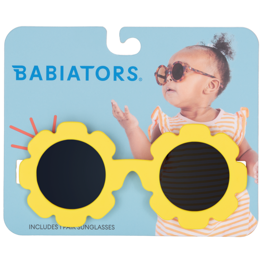 Neon Yellow Flower Sunglasses