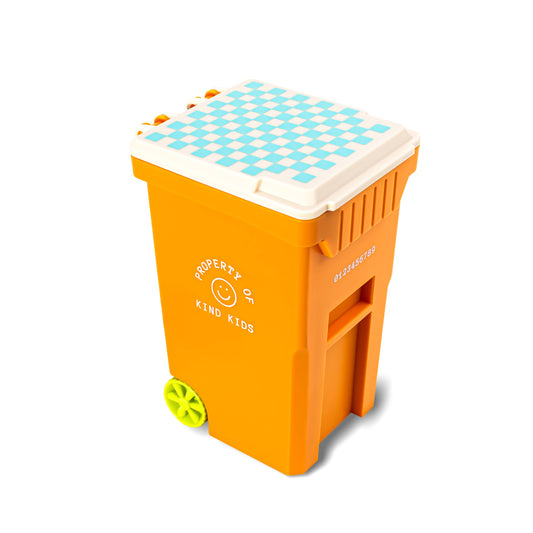 Orange Trash Can