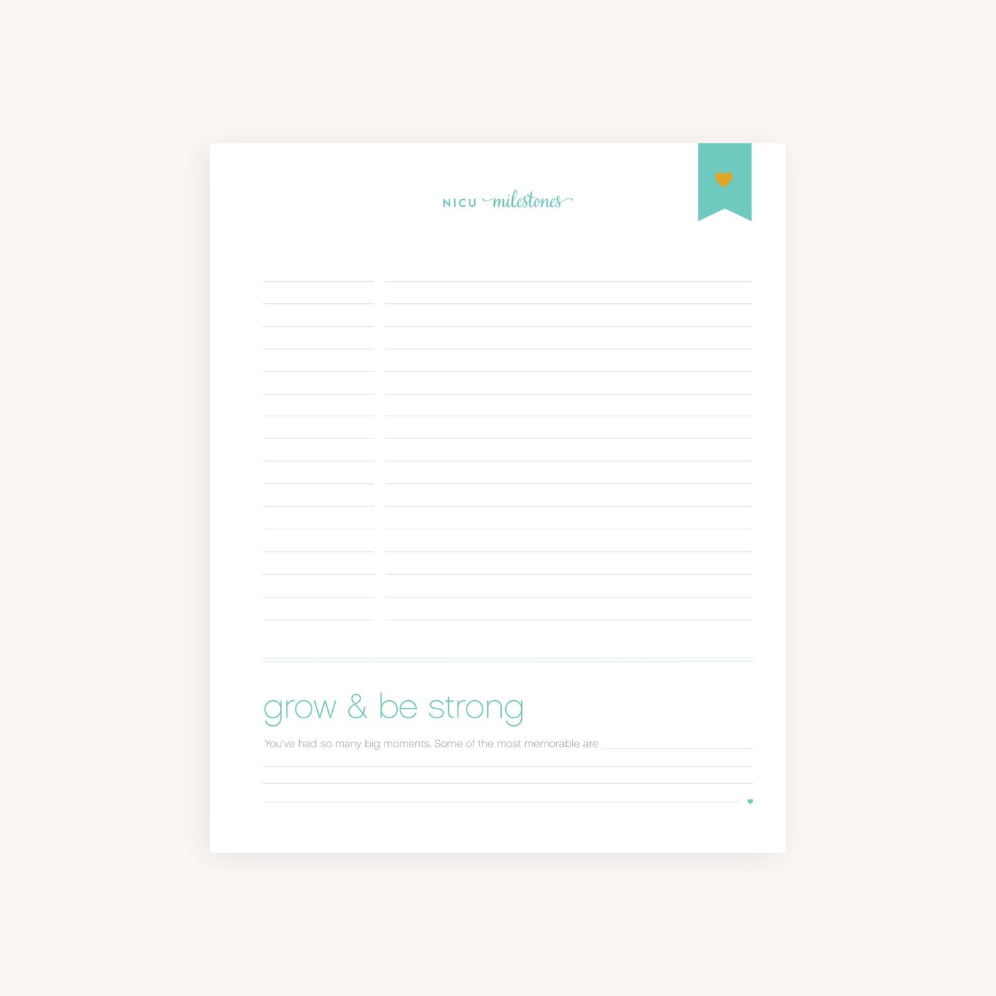 Custom Page Pack for Premium Baby Book - NICU