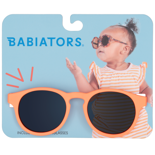 Vivid Neon Orange Keyhole Sunglasses