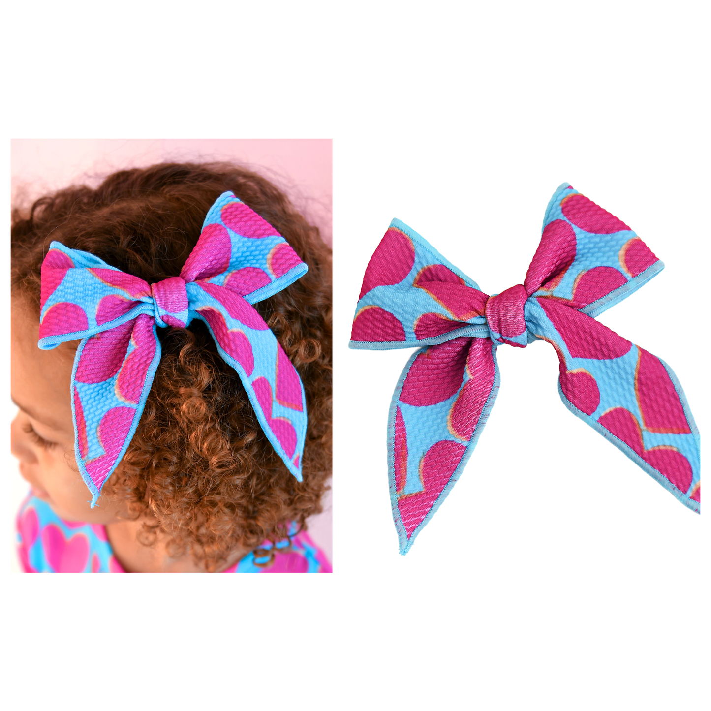Cora Clip Bow Valentines Day