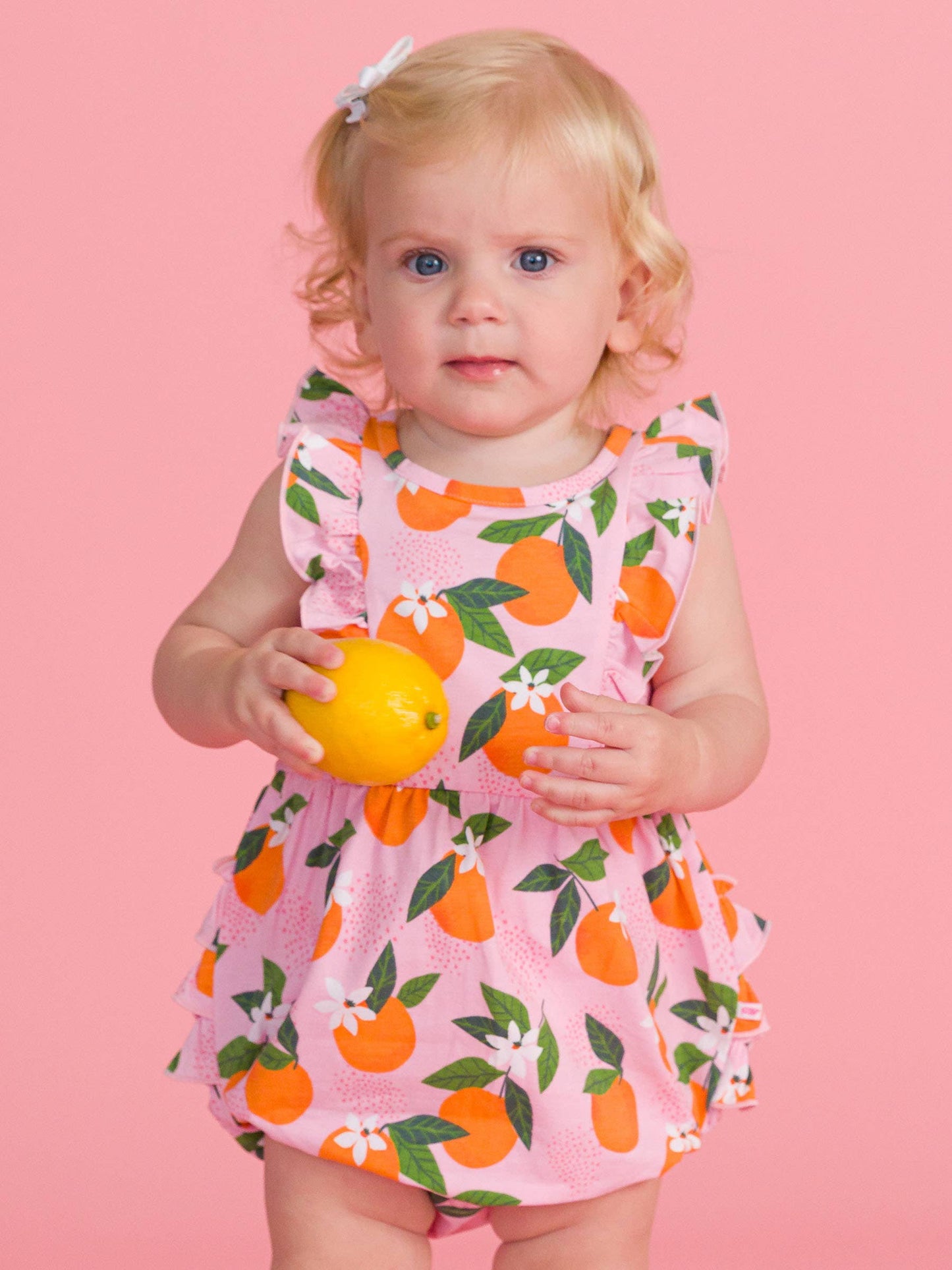 Orange You The Sweetest Tank Waterfall Romper