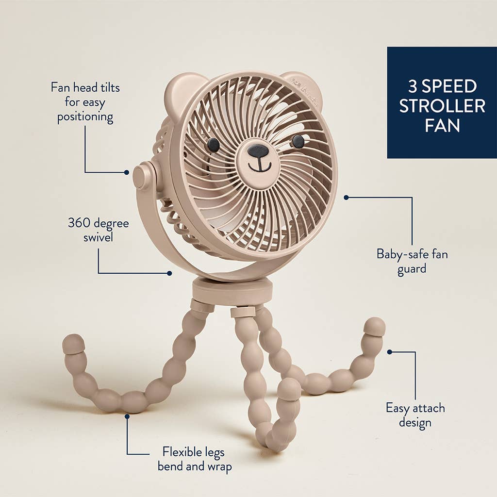3-Speed Stroller Fan™: Taupe