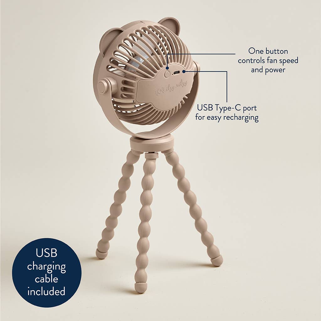 3-Speed Stroller Fan™: Taupe
